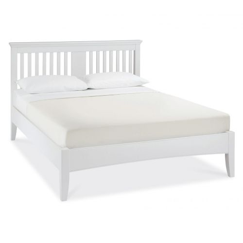 Hampstead White Slatted Double Bed