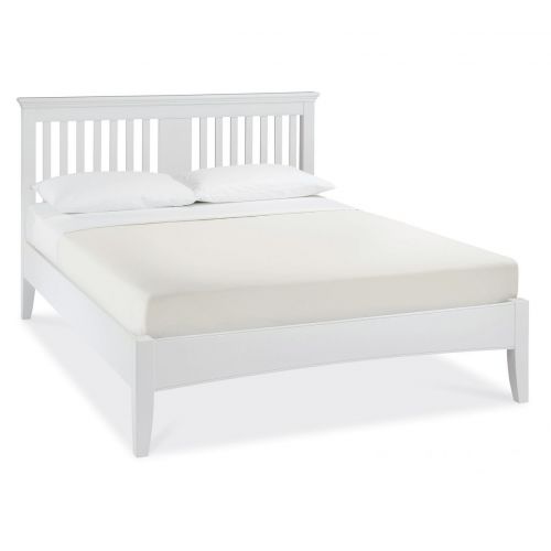 Hampstead White Slatted King Size Bed