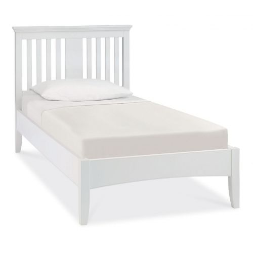 Hampstead White Slatted Single Bed