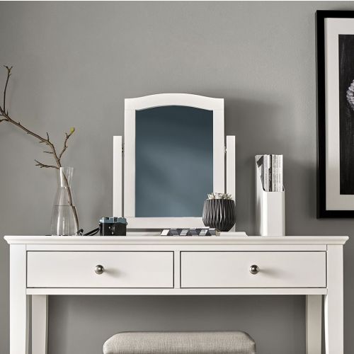 Ashby White Painted Dressing Table Mirror - Ashby Bedroom Furniture