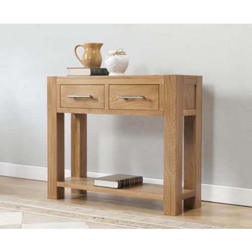 Aylesbury Contemporary Light Oak Large Hall Console Table