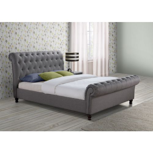 Castello Fabric Bed - Grey