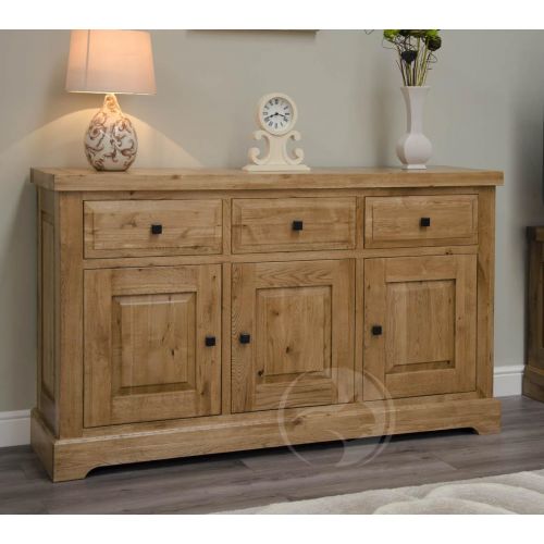 Coniston Rustic Solid Oak Large Sideboard