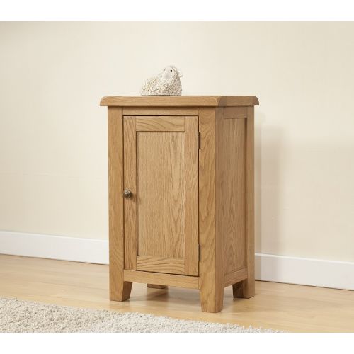 Cotswold Rustic Light Oak Small Cabinet with 1 Door