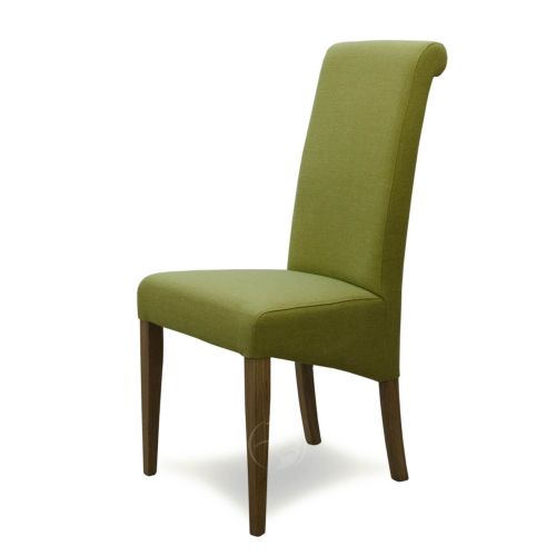Italia Lime Green Fabric Dining Chair