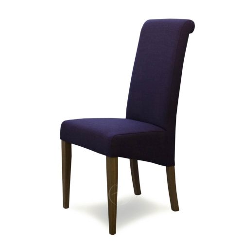 Italia Purple Fabric Dining Chair