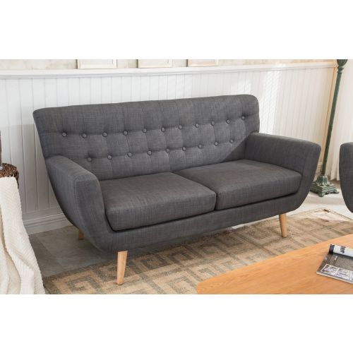 Loft Grey Fabric 3 Seater Sofa