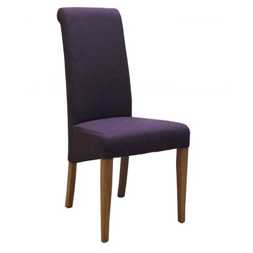 Blue Fabric Dining Chair Oak Furniture Uk, Purple Dining Chairs Ireland