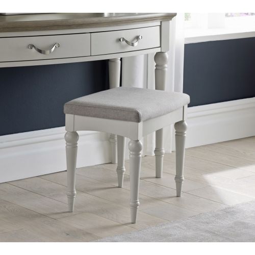 Montreux Soft Grey Painted Dressing Table Stool - Montreux Furniture