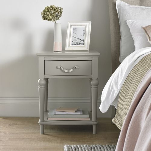 Montreux Urban Grey Painted 1 Drawer Bedside Table - Montreux Furniture
