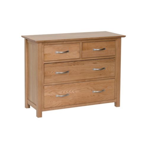 Oxford Contemporary Oak 4 Drawer Chest