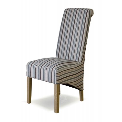 Richmond Natural Striped Fabric Dining Chair