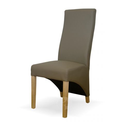 Wave Mushroom Leather Dining Chair
