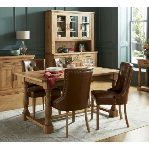Westbury Rustic Oak Extending Dining Table - Westbury Furniture