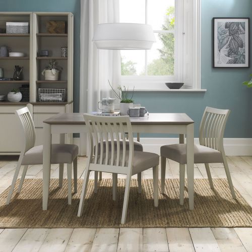Bergen Grey Washed Oak & Soft Grey Extending Dining Table
