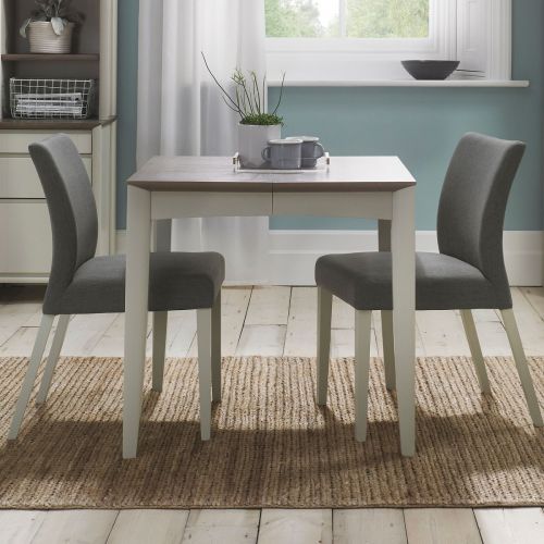 Bergen Grey Washed Oak & Soft Grey Small Extending Dining Table