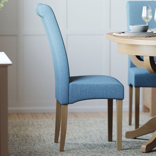 Blue Rollback Dining Chair (Pair)