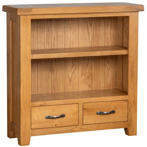 Buttermere Light Oak Small Bookcase with Drawers