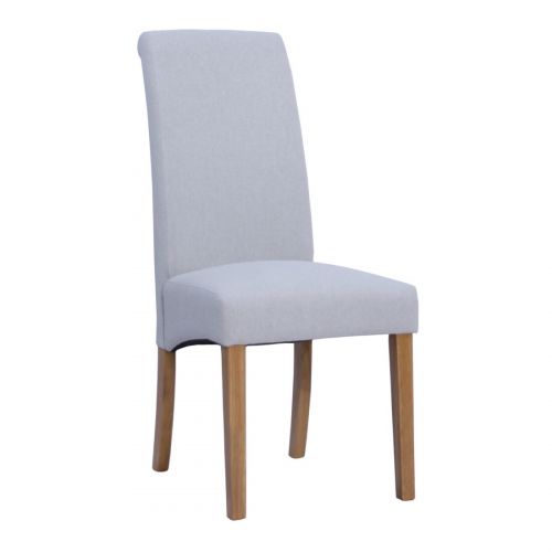 Light Grey Rollback Dining Chair (Pair)