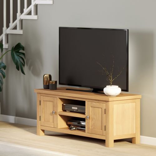 Light Oak Large TV Unit - Grasmere Furniture