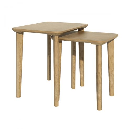 Scandic Oak Nest of Tables - Scandic Oak Furniture - Retro Style.
