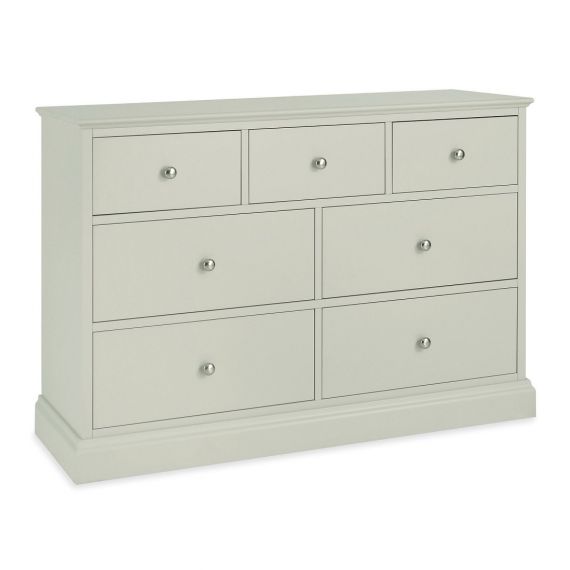 Ashby Cotton Painted 7 Drawer Wide Chest - Ashby Bedroom Furniture