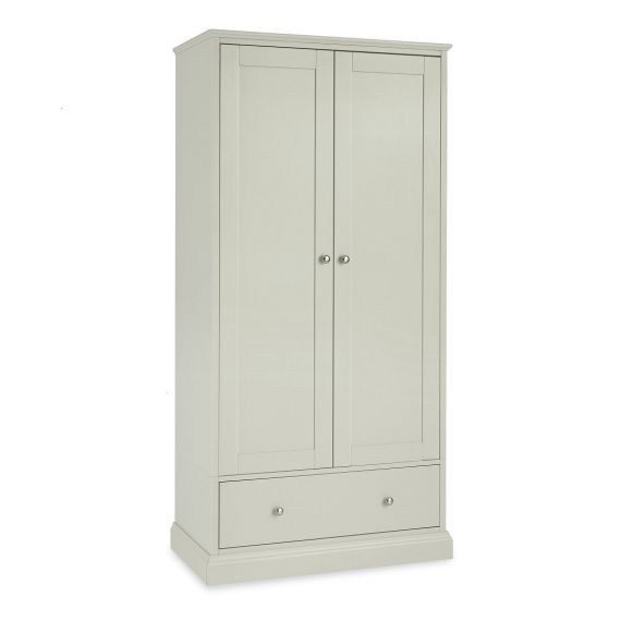 Ashby Cotton Painted Double Wardrobe with Drawer - Ashby Bedroom Furniture