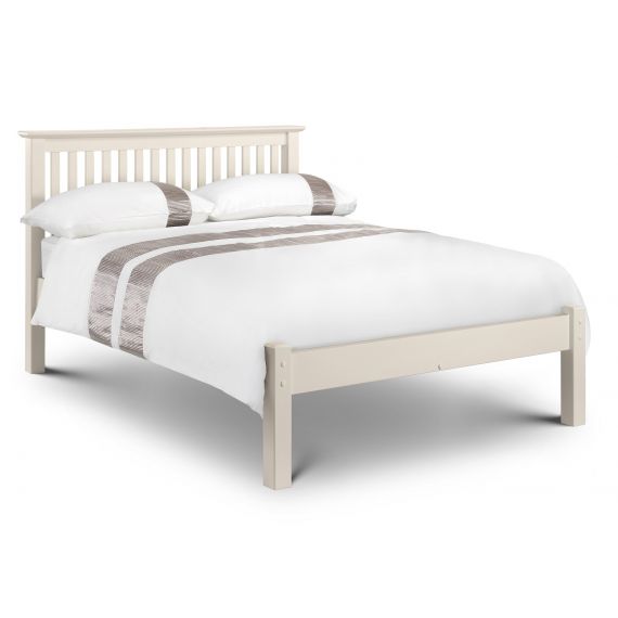 Aspen White Low Foot End 4' 6" Double Bed