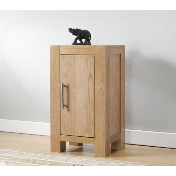 Aylesbury Contemporary Light Oak Small Cabinet with 1 Door