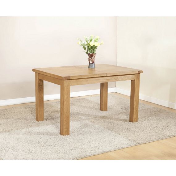 Cotswold Rustic Light Oak Large Extending Dining Table 