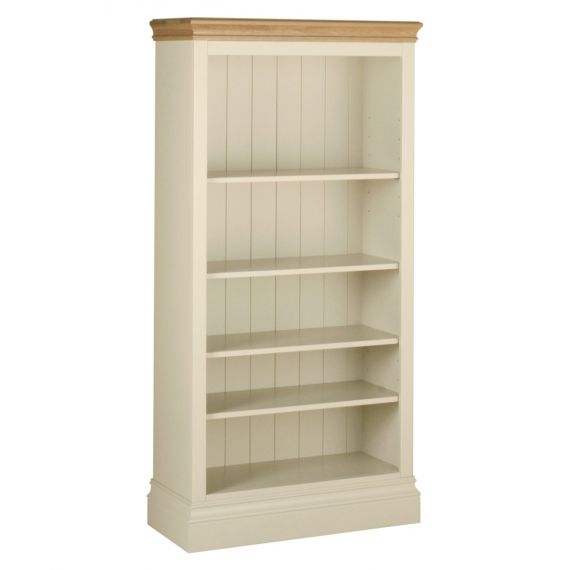 Country Oak and Painted 5ft Bookcase