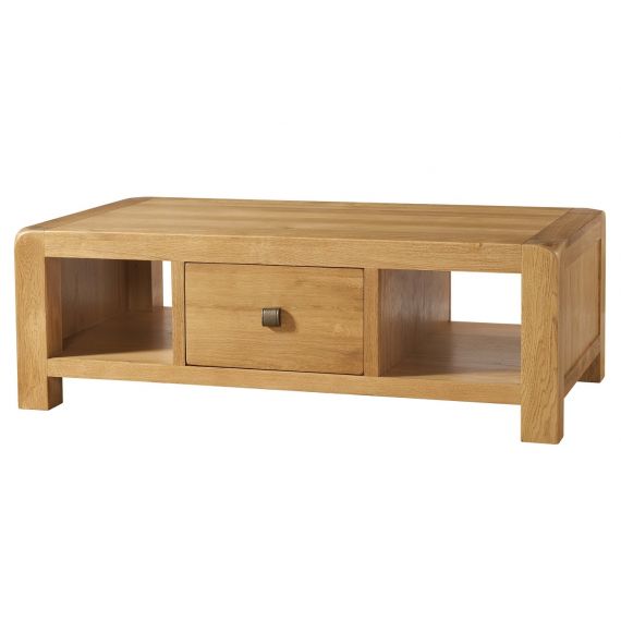 Fairfield Oak Coffee Table with Drawer