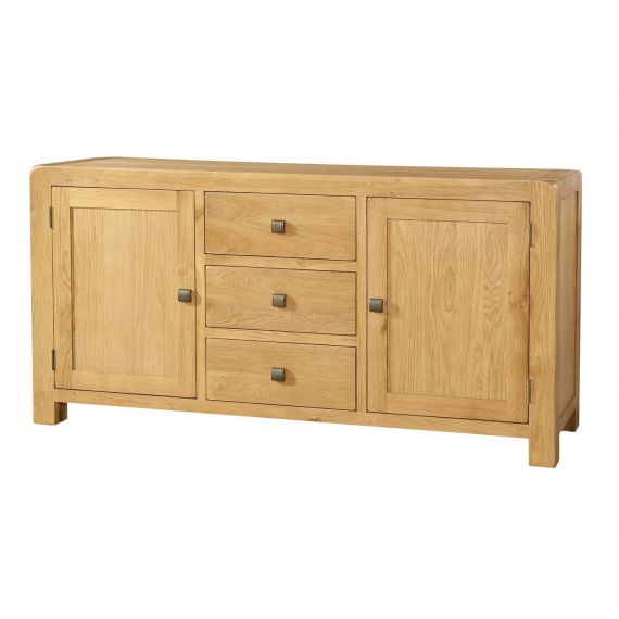 Fairfield Oak Large Sideboard with 2 Doors and 3 Drawers