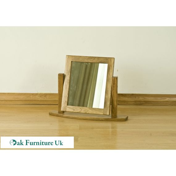 French Style Solid American White Oak Dressing Table Mirror