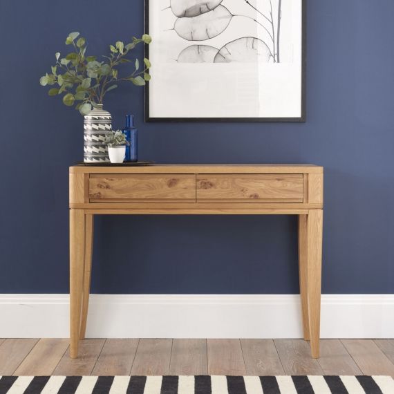 High Park Pippy Oak 2 Drawer Console Table - High Park Furniture