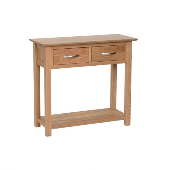 Oxford Contemporary Oak 2 Drawer Console Table