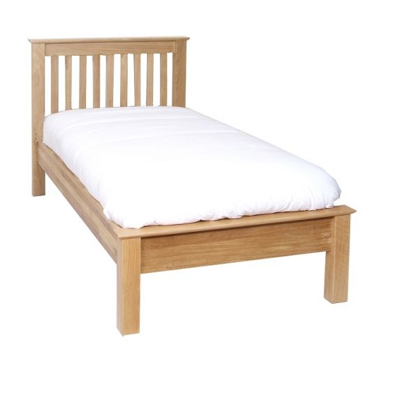 Oxford Contemporary Oak Low Foot End 3' Single Bed