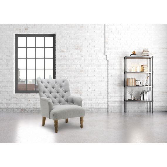 Padstow Fabric Armchair - Grey