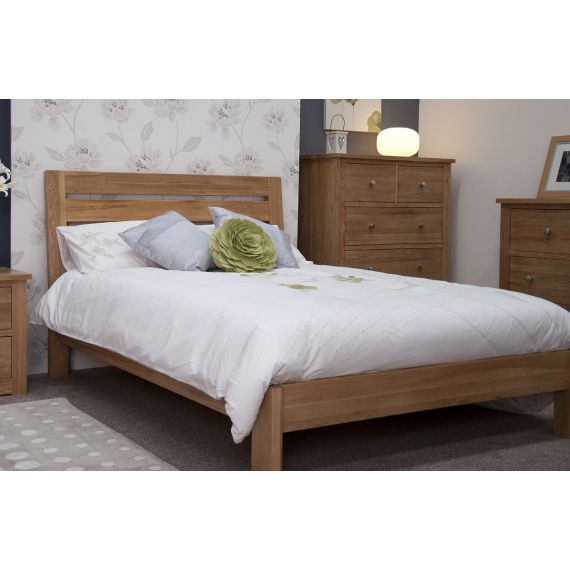 Solid Oak 5' King Size Bed