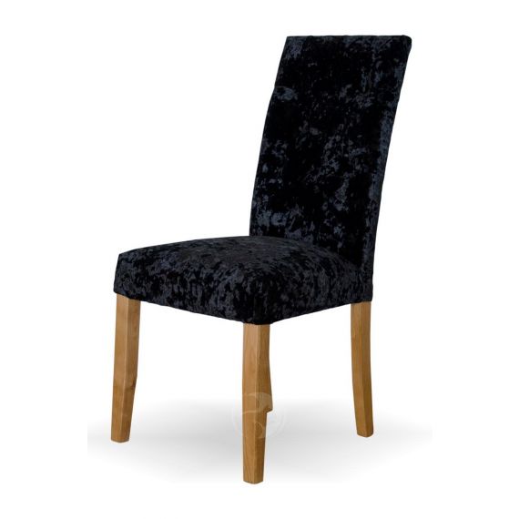 Stockholm Black Deep Crushed Velvet Chair