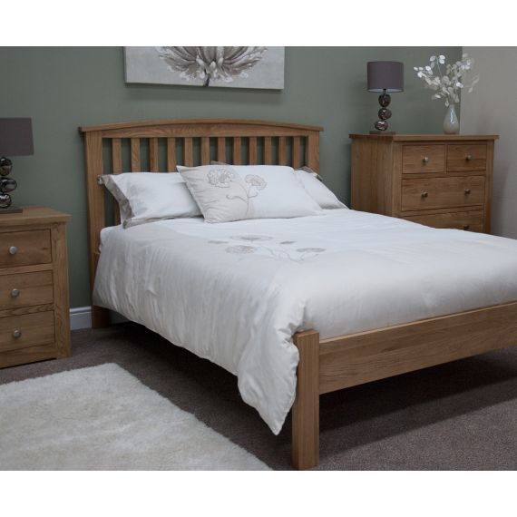 Torino Solid Oak 3' Single Bed