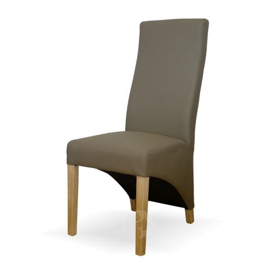 Wave Mushroom Leather Dining Chair