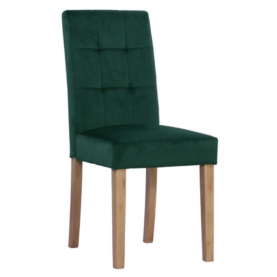 Ashbury Forest Green Velvet Dining Chair (Pair)