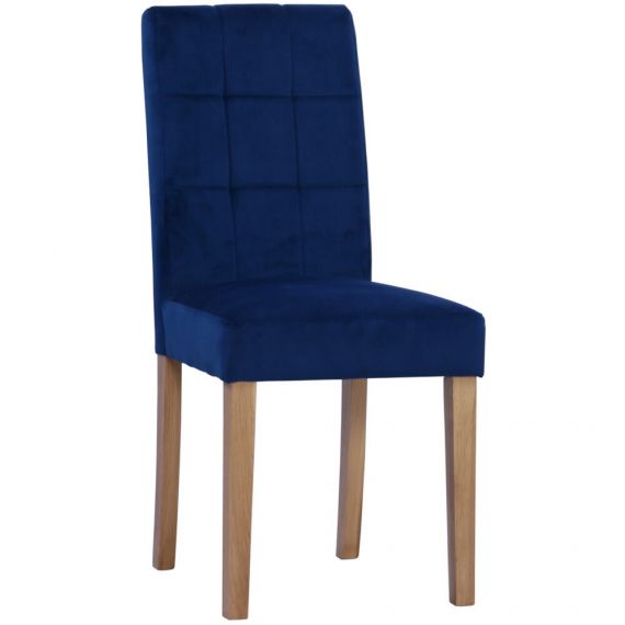 Ashbury Ocean Blue Velvet Dining Chair (Pair)