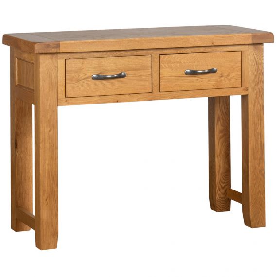 Buttermere Light Oak 2 Drawer Console Table
