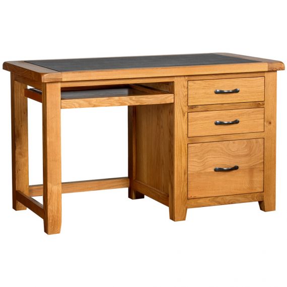 Buttermere Light Oak Single Pedestal Office Desk