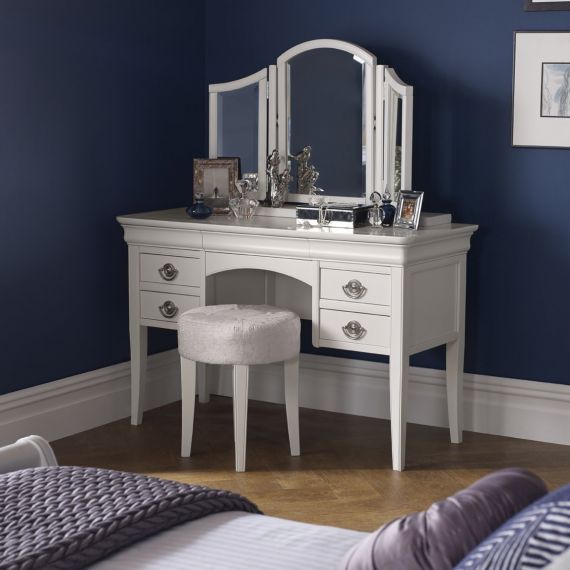 Chantilly White French Style Dressing Table