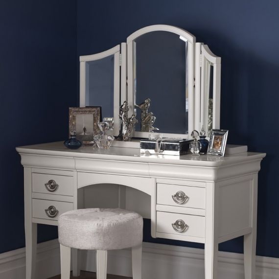 Chantilly White French Style Dressing Table Vanity Mirror