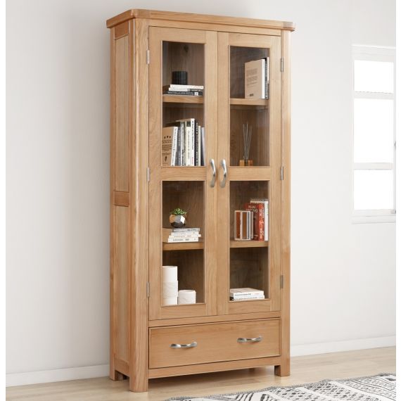 Essex Oak Display Cabinet