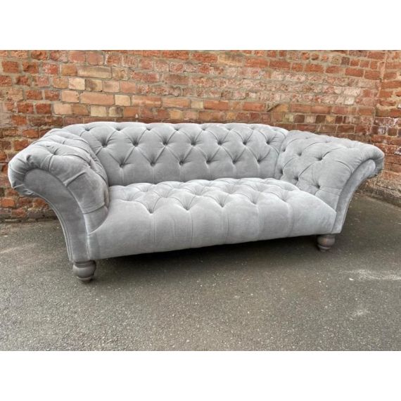 Grammy 3 Seater Sofa - Manolo Chenille Fabric - Vintage Sofa Company Chesterfield Settee